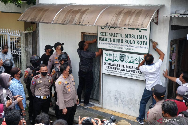 Kantor Khilafatul Muslimin Solo dilucuti