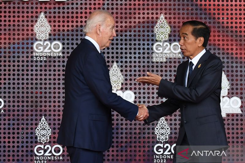 Presiden Jokowi Sambut Para Pemimpin Negara G20