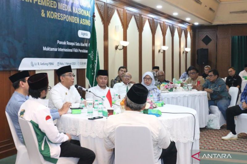 Gus Yahya gelar "ngopi bareng" pemred bahas Resepsi Harlah 1 Abad NU