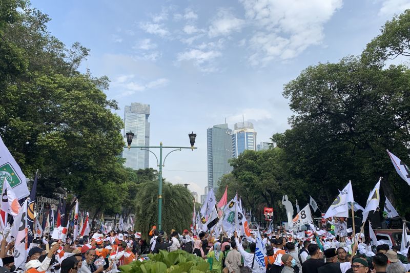 Yaa Lal Wathan dan selawat menggema jelang pendaftaran Anies-Muhaimin