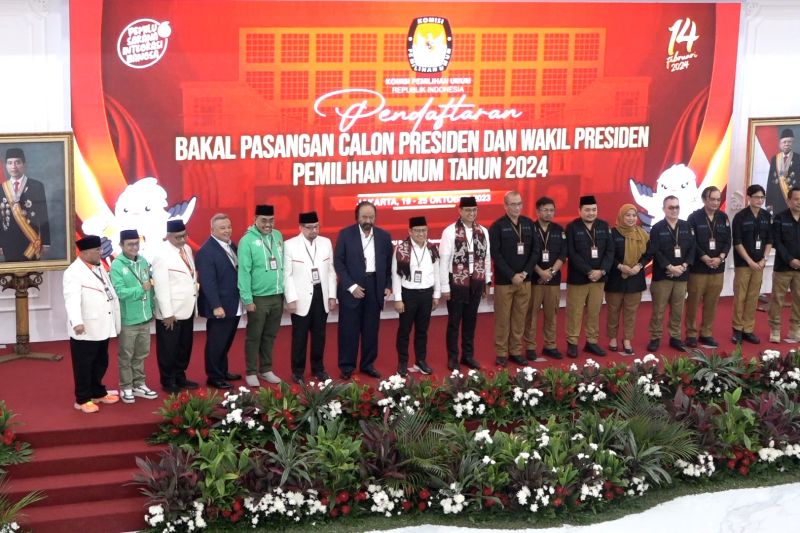 Ketua KPU ingatkan kita satu Indonesia saat terima berkas Anies-Imin