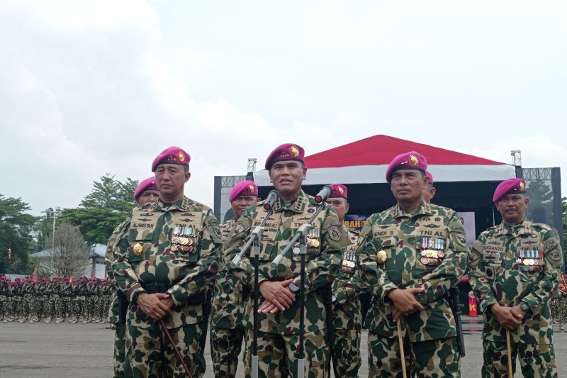 Kasal pimpin sertijab dankormar dan HUT ke-78 Korps Marinir