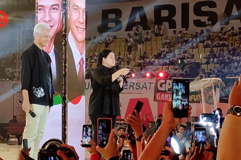 Puan Maharani menyebut Ganjar-mahfud siap menang secara adil dan damai