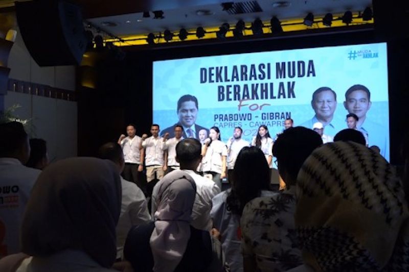 Relawan muda yakini Prabowo-Gibran mampu wujudkan Indonesia Emas
