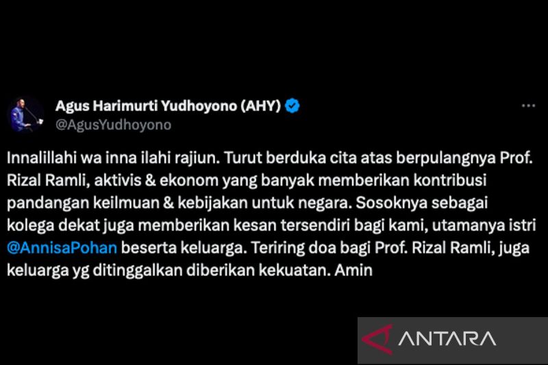 AHY kenang kedekatan dengan Rizal Ramli