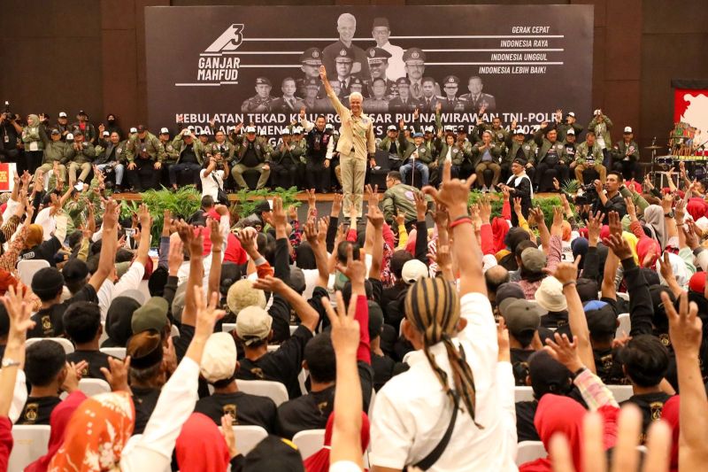Ganjar makin percaya diri setelah didukung keluarga besar purnawirawan
