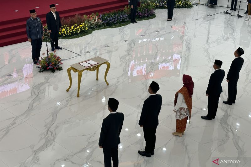 KPU RI melantik KPU Provinsi Maluku Utara periode 2024-2029