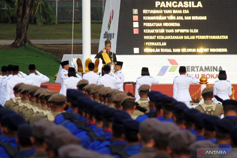 Presiden Jokowi peringati Hari Lahir Pancasila di Pertamina Hulu Rokan Dumai